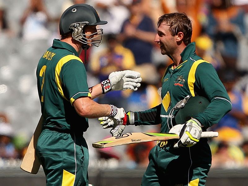 George Bailey and Phil Hughes put on 140 together...