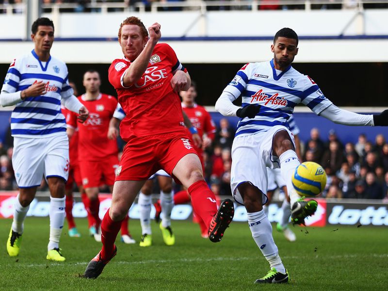 Dean Lewington stabs home to give MK Dons the lead at QPR