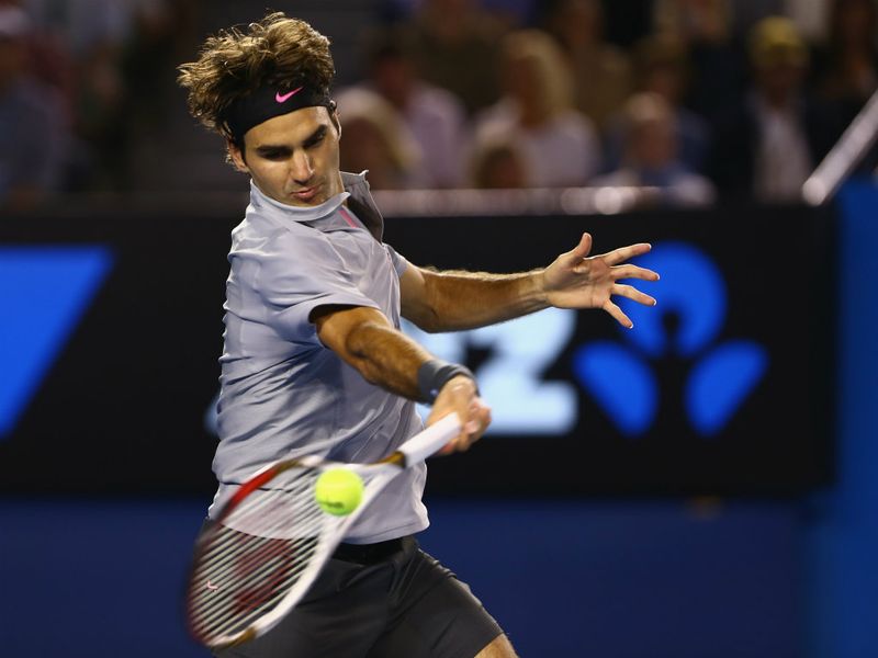 Roger Federer rounded off the day with a typically-dominant display