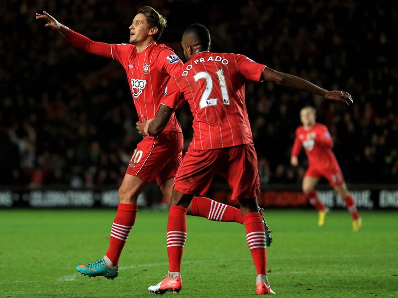 Gaston Ramirez gave Southampton the lead against Arsenal