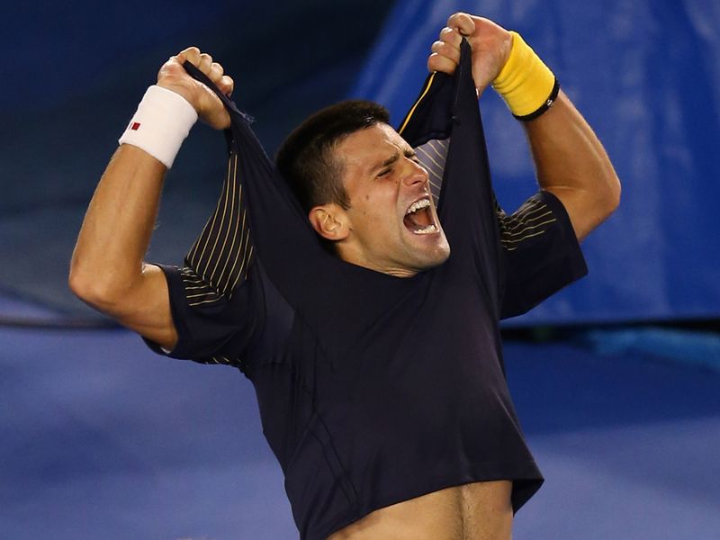 Top seed Novak Djokovic survived a huge scare before beating Stanislas Wawrinka 12-10 in the final set.