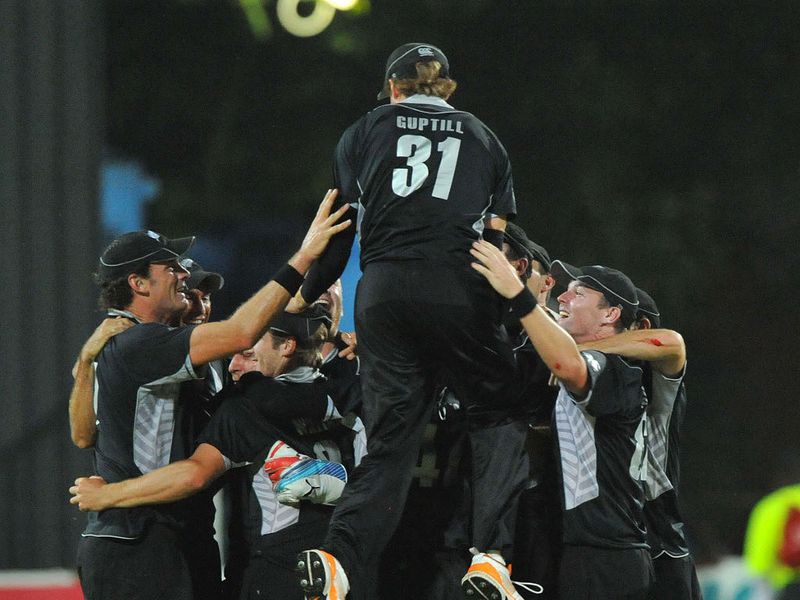 New Zealand celebrated an unexpected series win.
