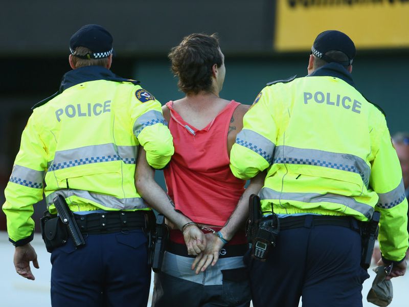 A pitch invader interrupted proceedings but was dealt with swiftly.