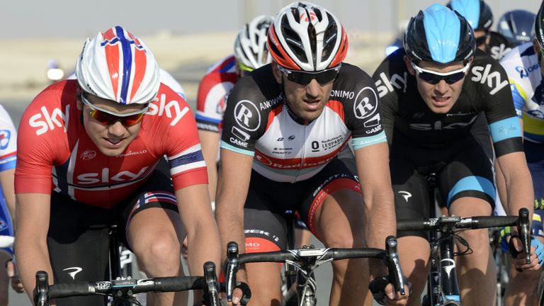 Boasson Hagen was led out by Luke Rowe