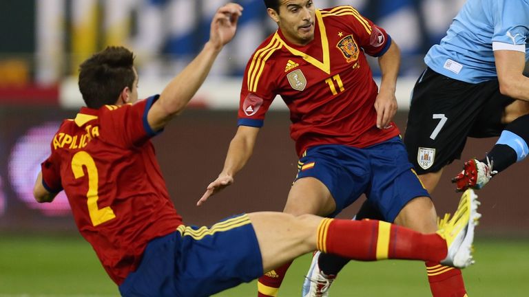 Cesar Azpilicueta: Made his Spain debut in midweek