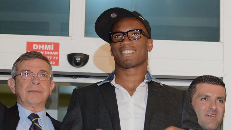 Didier Drogba: Arrived in Istanbul to a hero's welcome