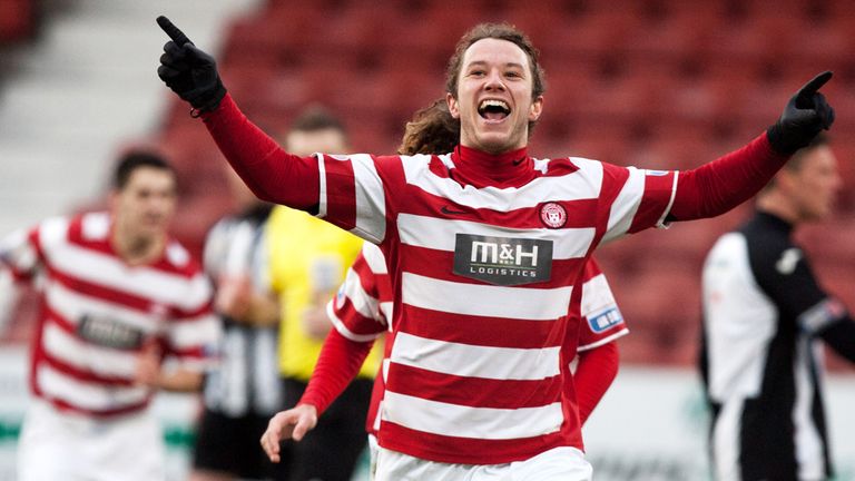 Steven May: Last-gasp joy for two-goal Hamilton striker