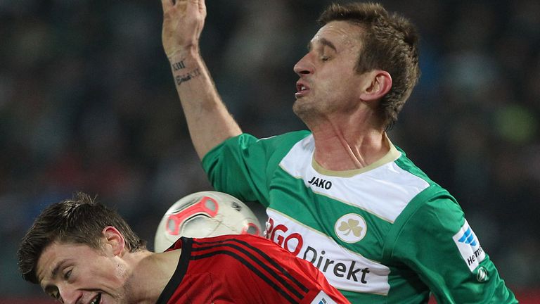 Jens Hegeler competes with Milorad Pekovic