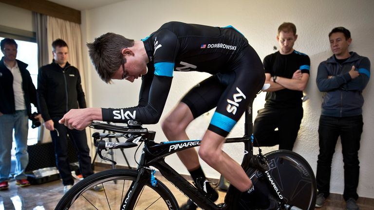 Joe Dombrowski receives the perfect bike fit