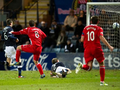 Paul Lawson scored the opening goal of the night