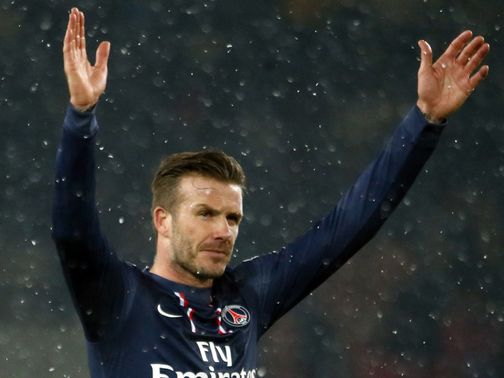 David Beckham: Winning debut for PSG