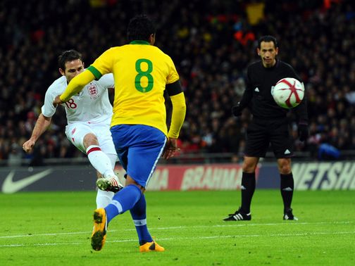 Frank Lampard's superb strike restored England's lead