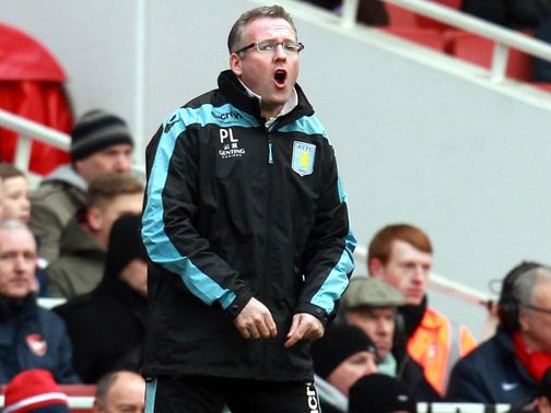 Paul Lambert: His side face Man City on Monday evening