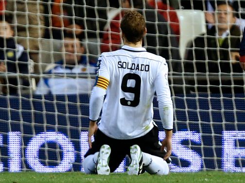 Soldado: Denied by Valdes in 1-1 draw