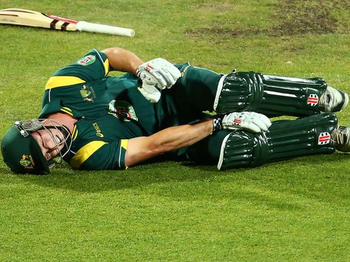 Shaun Marsh: opener limped through to three figures before retiring hurt&nbsp;