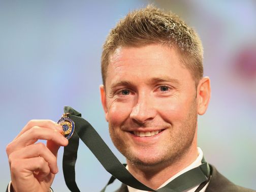 Michael Clarke: Won his fourth Allan Border medal