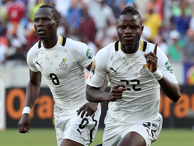 Mubarak Wakaso's brace saw Ghana progress