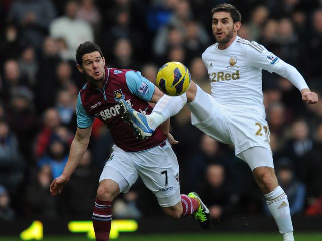 Matt Jarvis and Angel Rangel in action.
