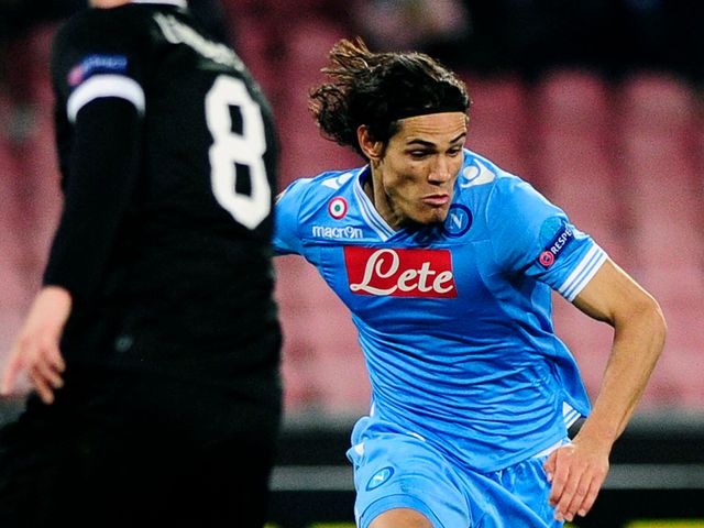 Edinson Cavani was unable to find the net for Napoli