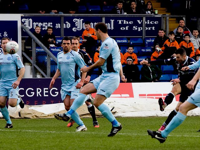 Ivan Sproule strikes for Ross County.