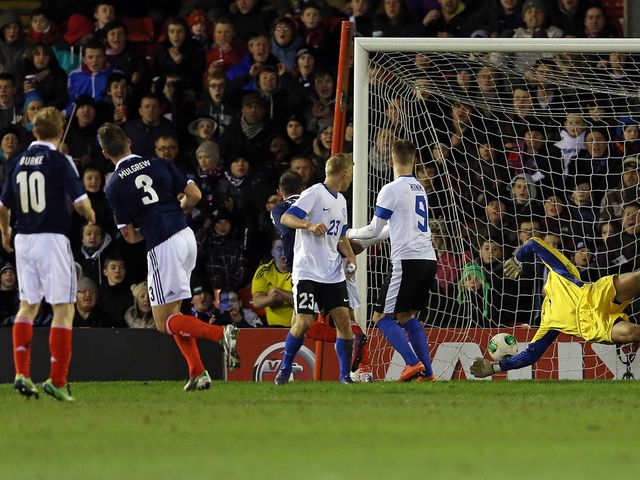 Charlie Mulgrew scored the first goal of the Gordon Strachan era