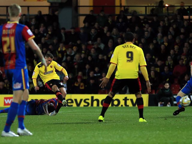Almen Abdi scores the opening goal