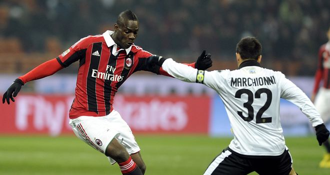 Mario Balotelli helped AC Milan to victory again.