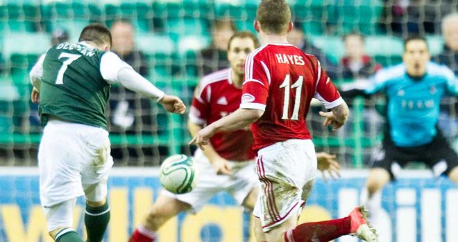 Gary Deegan: Scored only goal of the game at Easter Road