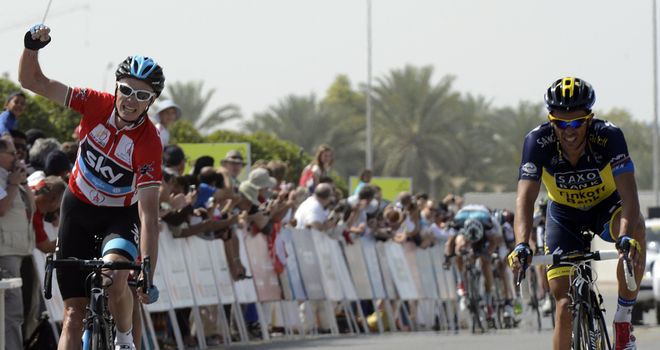 Chris Froome: Outsprinted Alberto Contador