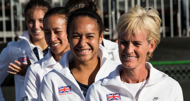 Great Britain's Fed Cup team