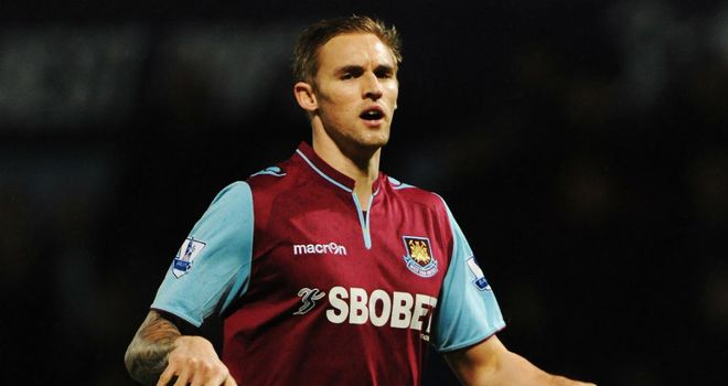 Jack Collison: Knee problem forces him to train away from the rest of the West Ham squad
