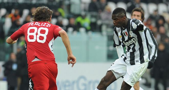 Paul Pogba finds the net for Juve