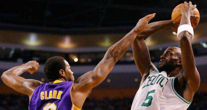 Kevin Garnett: Scored 15 poionts in the Celtics' win