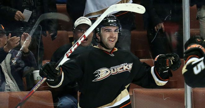 Kyle Palmieri ended a barren spell with a hat-trick