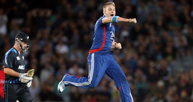 Luke Wright: Impressed in the first T20 clash with New Zealand