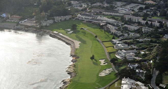 The spectacular closing hole at Pebble Beach