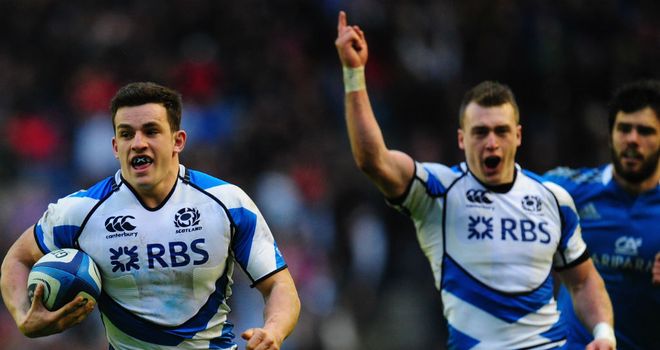 Matt Scott scored one of Scotland's four tries