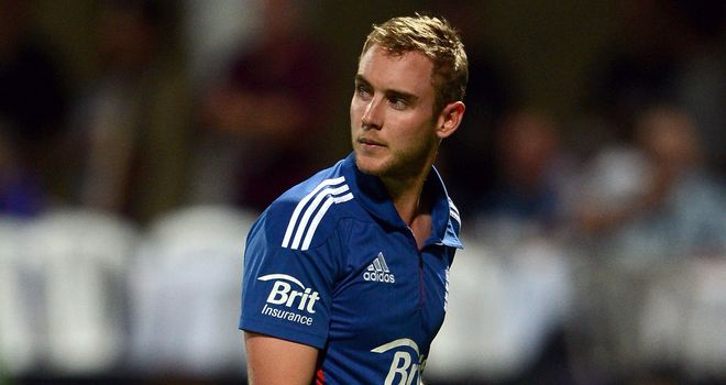 Stuart Broad: bowled four overs for 53 and scored one run with the bat