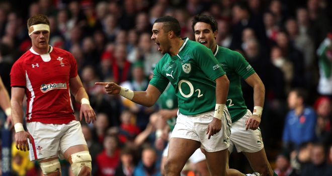 Simon Zebo: Scored the opening try for Ireland at the Millennium Stadium