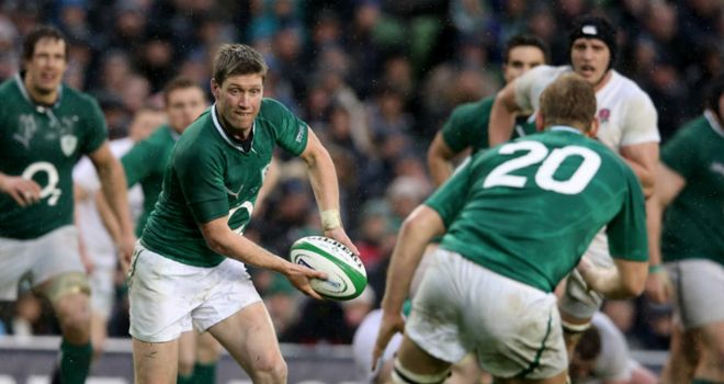 Ronan O'Gara in action against England