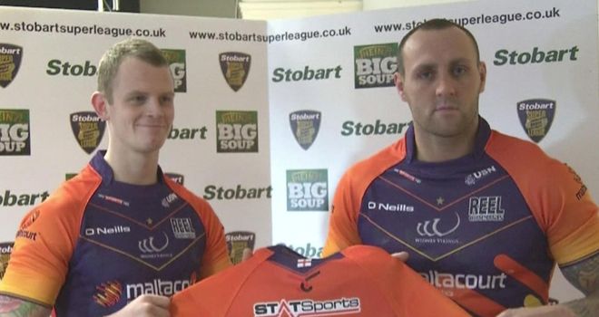 Kevin Brown (left) and Gareth Hock: could both start against Hull FC in front of the Sky Sports cameras