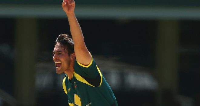 Mitchell Johnson: Ripped through the Windies' top order early on