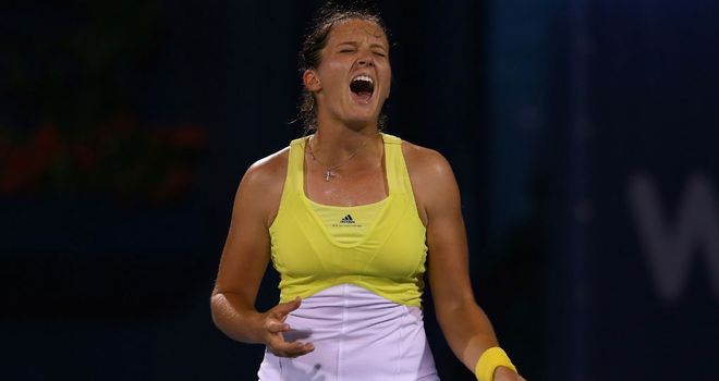 Laura Robson: let slip a 5-2 lead in the final-set tie-break in Dubai