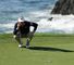 Brandt Snedeker lines up his birdie putt at the eighth