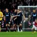 Jack Wilshere squats as Blackburn celebrate