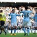 Carlos Tevez put City 3-0 up.