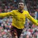 Santi Cazorla celebrates after putting Arsenal 1-0 up at Sunderland