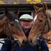 Zarkandar (left) and Silviniaco Conti with their trainer