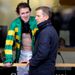 Tony McCoy grabs a quick word with Jeremy Kyle between races