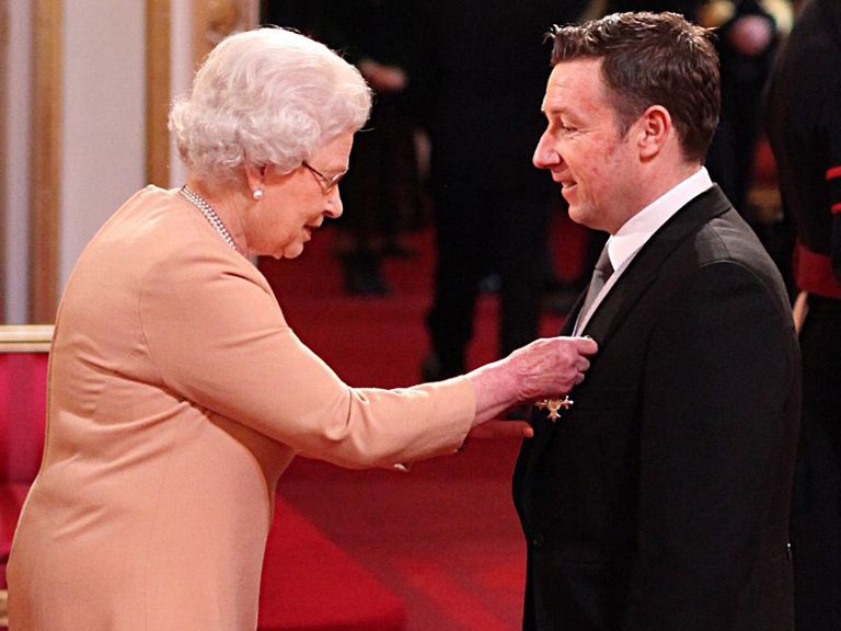 Robert Croft receives his MBE